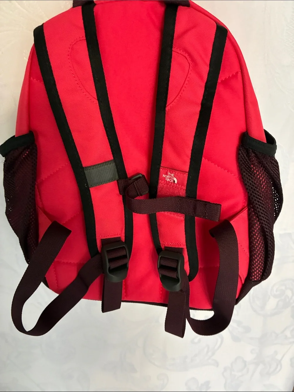 The North Face red and black Sprout backpack